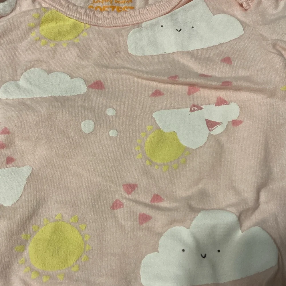 3 months printed onesie